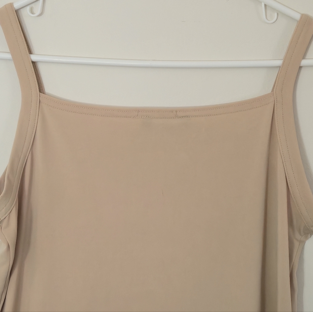 Reitmans L Tank Top Y2K Minimalist Neutral Layering Cami Made in Canada Vintage - Picture 6 of 9